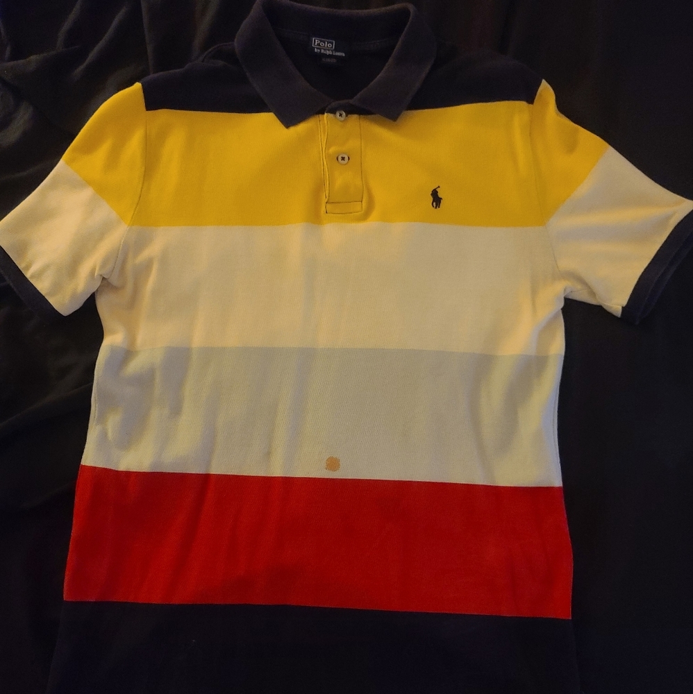 Polo by Ralph Lauren Kids Shirt | Small Horse Logo | Multicolored Striped | XL